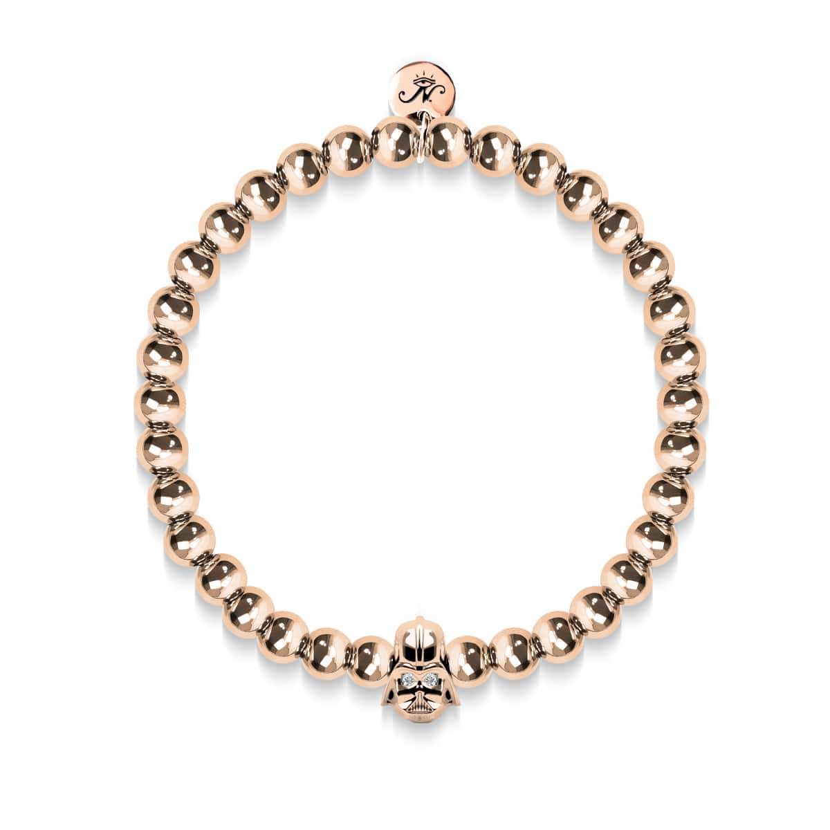 Vader | 18 Karat Roségold | Kristall-Charm-Armband